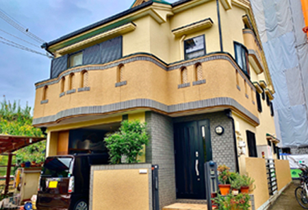 外壁塗装・屋根塗装のリフォームを担当させていただいた住宅